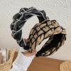 PROLY New Fashion Over Size Wide Side Hairband Handmade Braided Headband Vintage Turban Autumn Hair Accessories