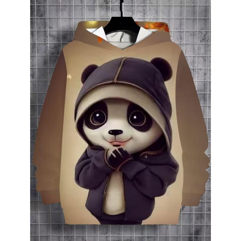 Children's Casual Cartoon Hooded Sweatshirt