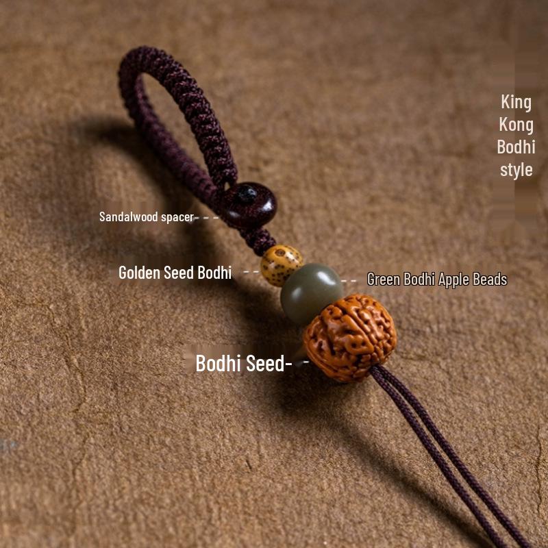 Handmade Woven Bodhi Beaded Keychain Pendant Kit