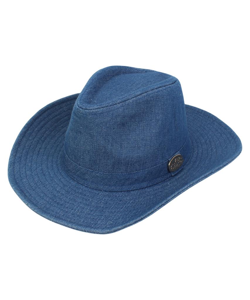 Yunibeosyeolkemiseuteuli Cowboy Dark Denim Fedora Cowboy Fedora