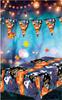 Halloween Pumpkin Ghost Party Foil Tablecloth 137x274cm