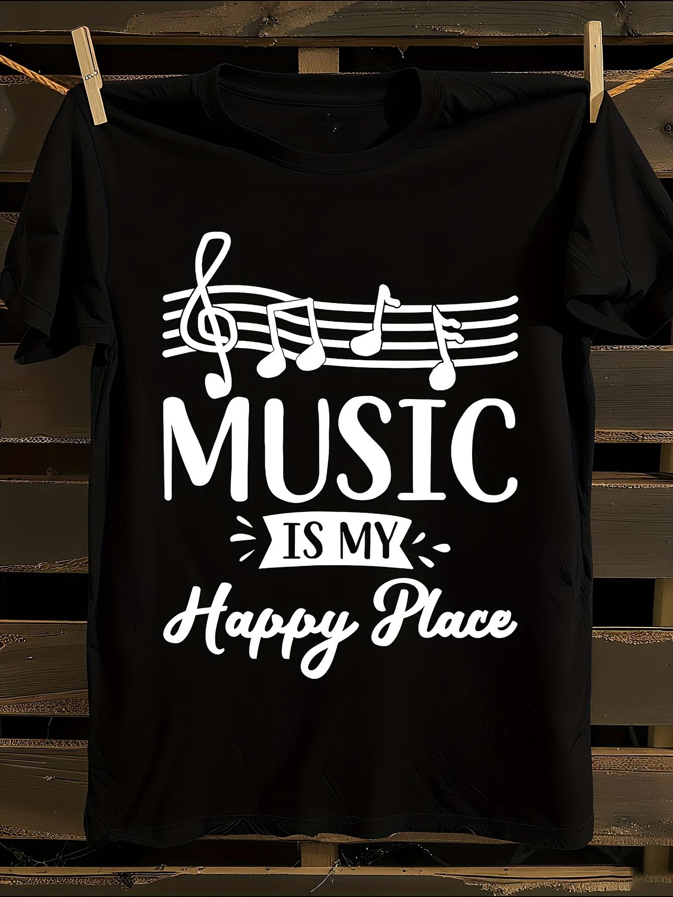 Music is My Happy Place Graphic T-shirt XXXXL