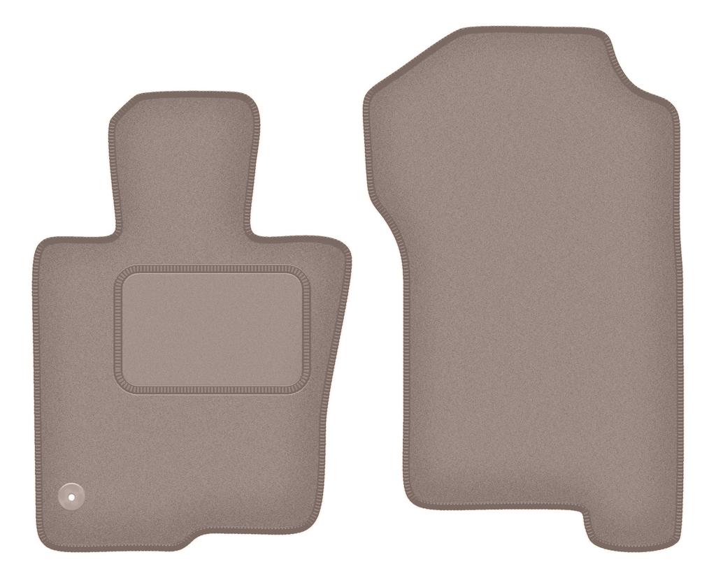 Beige front floor mats for: Mercedes X-Classe W470 pickup (2017-)