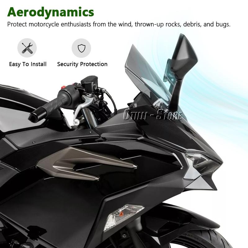 For Kawasaki Ninja500 NINJA500 NINJA Ninja 500 SE 2024 2025 Motorcycle Windscreen Windshield Wind Deflector Protector
