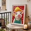 Handmade DIY Pearl Painting Cute Little Pig Theme Bedroom Living Room Frameless Diy Handmade Sticky Diamond Creative Canvas Painting