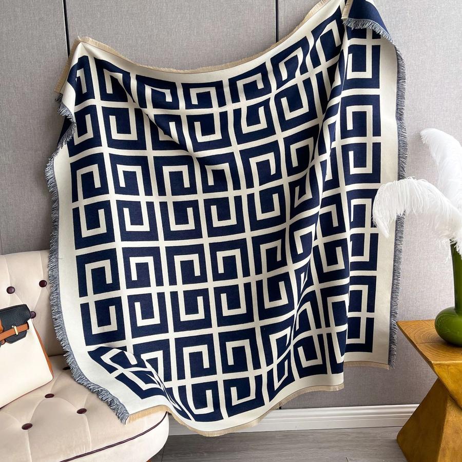 Autumn Winter Faux Cashmere Scarf with Thick Square Scarf, Air Conditioning Cover, Tassel Warm Shawl for Women