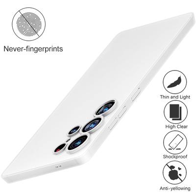 0.3mm Ultracienkie Matowe Etui Na Samsunga Galaxy S25 S24 Ultra Plus S25+ Przezroczyste Matowe PP Twarde Etui Elastyczny Pokrowiec na Telefon