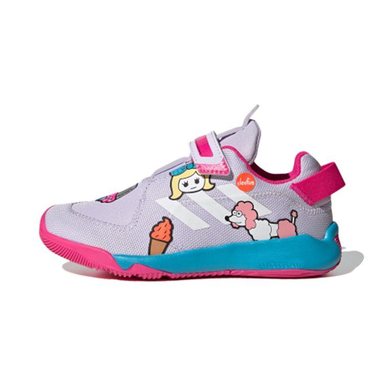 adidas Activeplay Cleofus Atmungsaktive Niedrige Kinder Laufschuhe Lila Pink Kinder im Alter von 3 7 Jahren FX9603