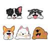 3-10pcs/set Cute Animal Enamel Pins Pet Dogs Raccoon Red Eared Rabbit Panda Brooches Lapel Badge Funny Jewelry Gifts for Friends
