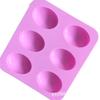 DIY 6-Cavity Silicone Oval Mold for Cake, Goose Egg, or Handmade Soap