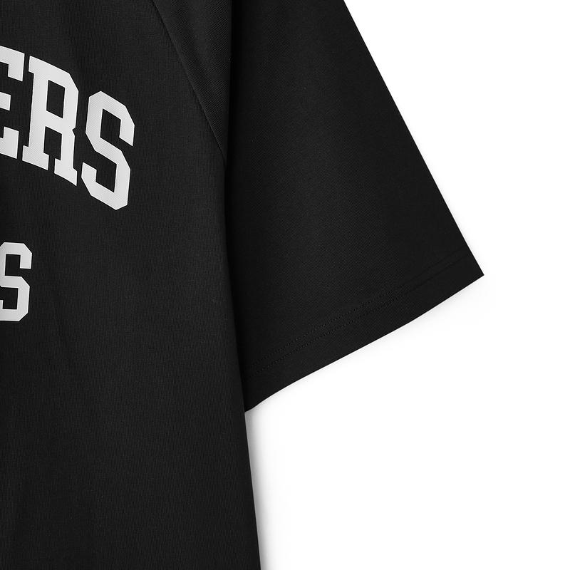 Skechers Sports Alliance Series Loose Fit Quick Dry Round Neck Short Sleeve T-Shirt Men Tops Carbon-Black L125M072-0018