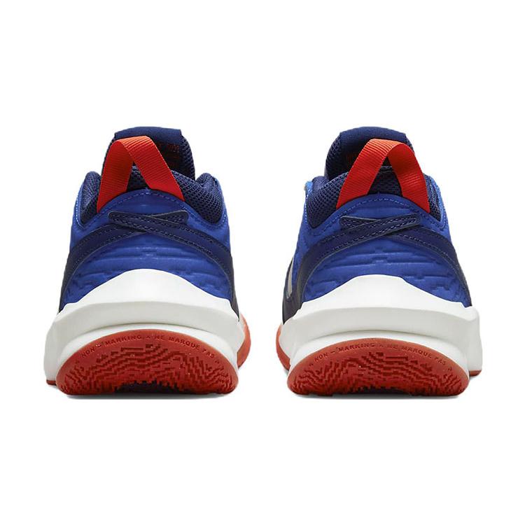 Nike Team Hustle D 10 Slip Resistant Abrasion Resistant Low Top Children's Basketball Shoes CW6735-103