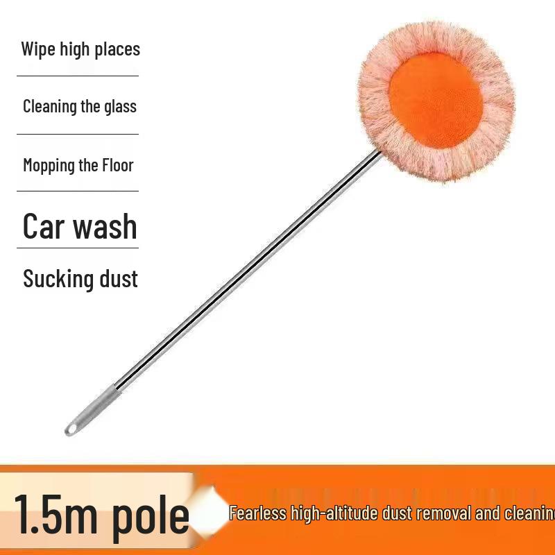 Mop Telescopic Rotativ Floarea-Soarelui pentru Curățarea Podelei, Tavanului și Pereților