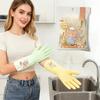 Waterproof Household Cleaning Gloves Non-Slip Rubber Gloves Cute Kitchen Gloves Home