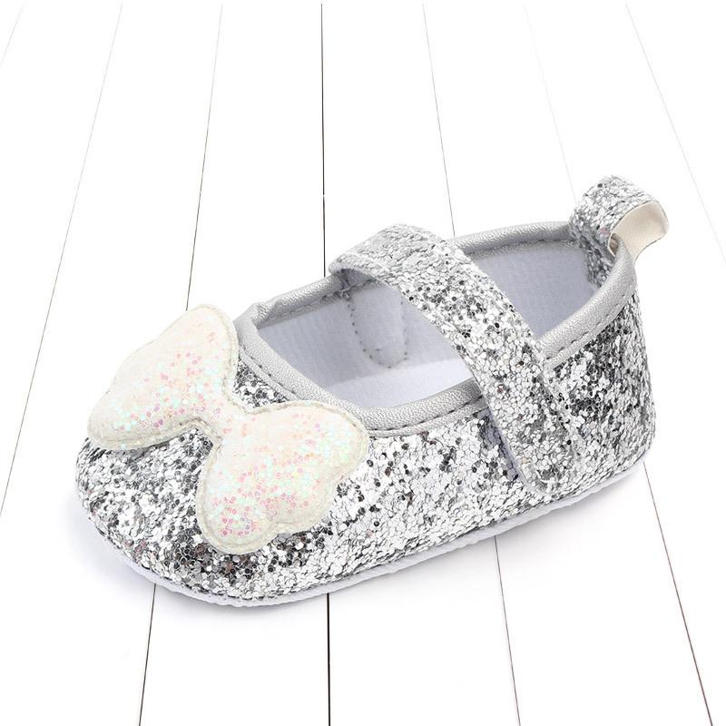 Shiny Baby Princess Shoes Baby Shoes Soft-soled Non-slip Single Shoes 0-1 Year Old Spring and Autumn