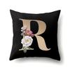 Polyester Pillowcase Home Car Decoration Printing Pillowcase 26 English Letter Cushion Cover