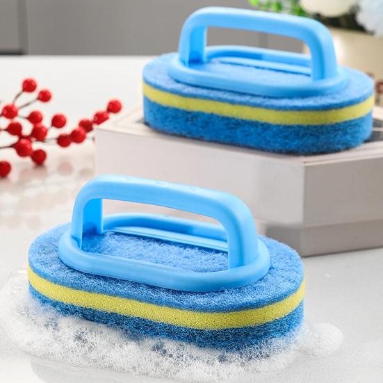 Tub Cleaning Brush Ergonomic Handle Scrubber Shower Stalls Stiff Bristle Cleaning Kitchen Sinks Window Frames Cleaning
