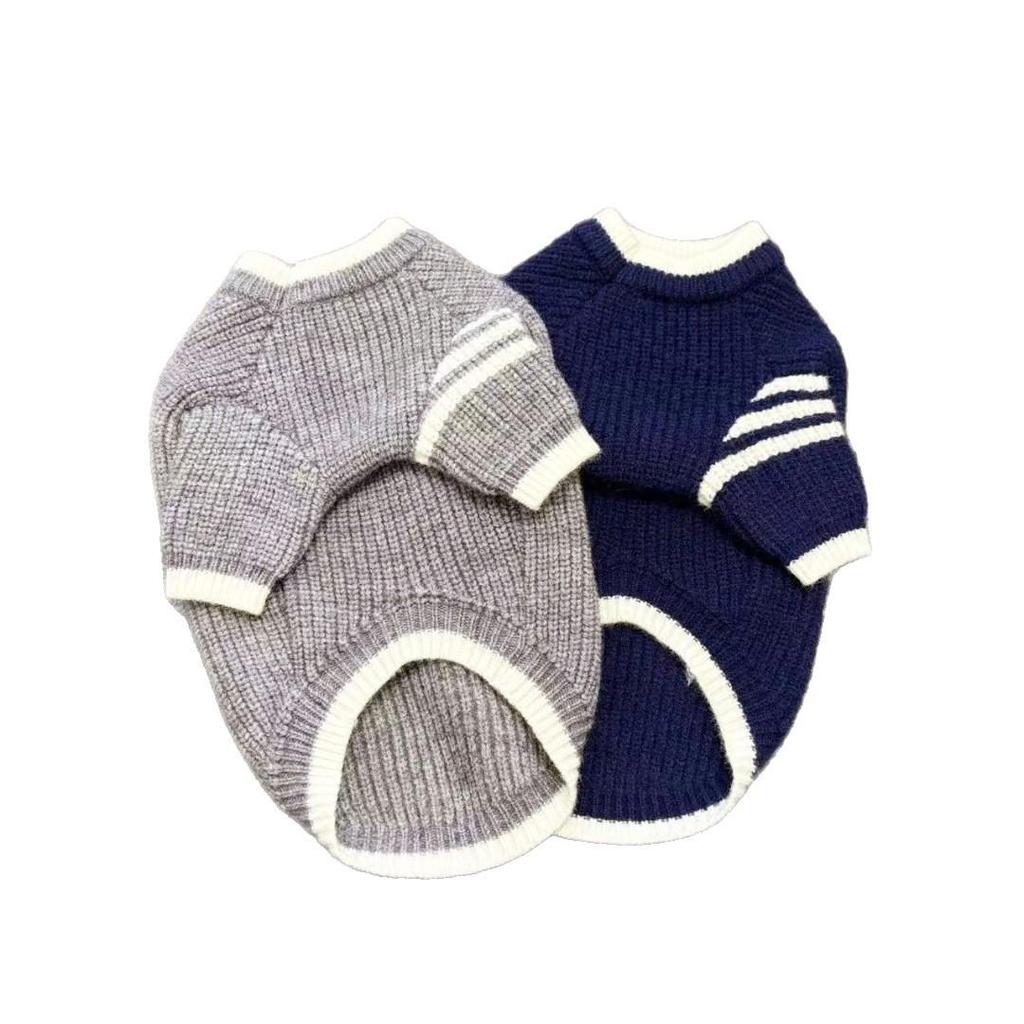 Trendiger Herbst-/Winterpullover für kleine Haustiere: Schnauzer, Yorkie, Französische Bulldogge, Pudel und Katzen.