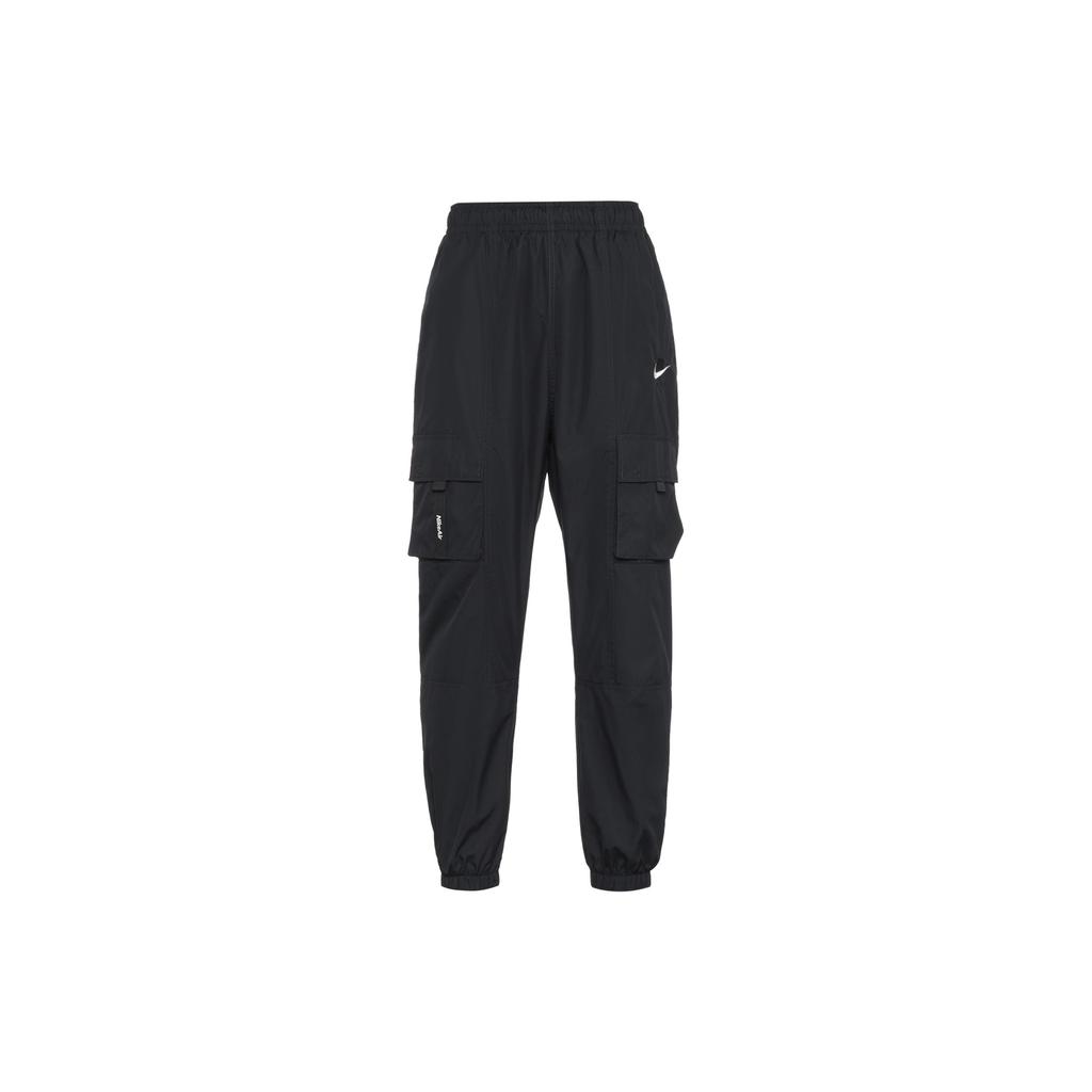 Nike Air Casual Woven Long Knit Sports Pants Men Bottoms Black CU4144-010