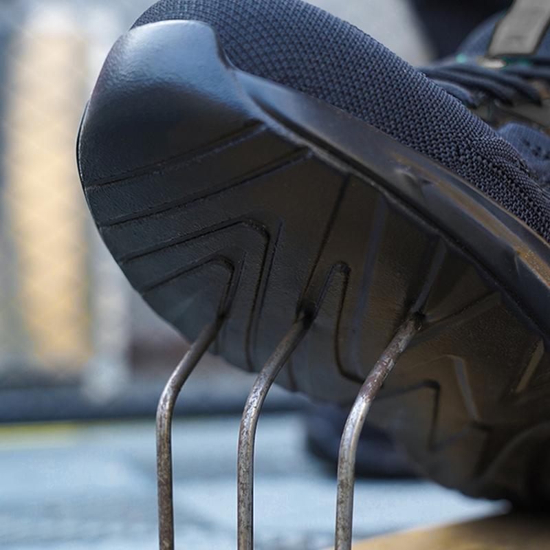 Work Safety Shoes For Men Fashion New Men Shoes Breathable Shoes Anti-Puncture Work Shoes Lightweight Protective Work Sneakers