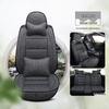 Universal Full Coverage Leather Car Seat Cushion and Linen Cover