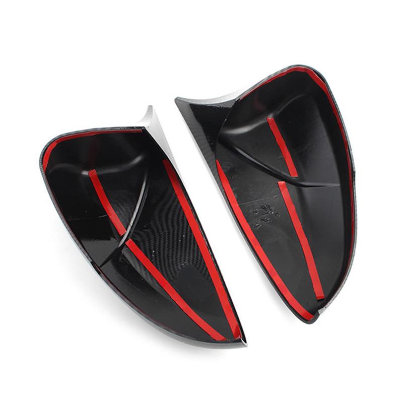 Honda Accord Carbon Fiber Pattern Rearview Mirror Cover - Glossy Black Finish