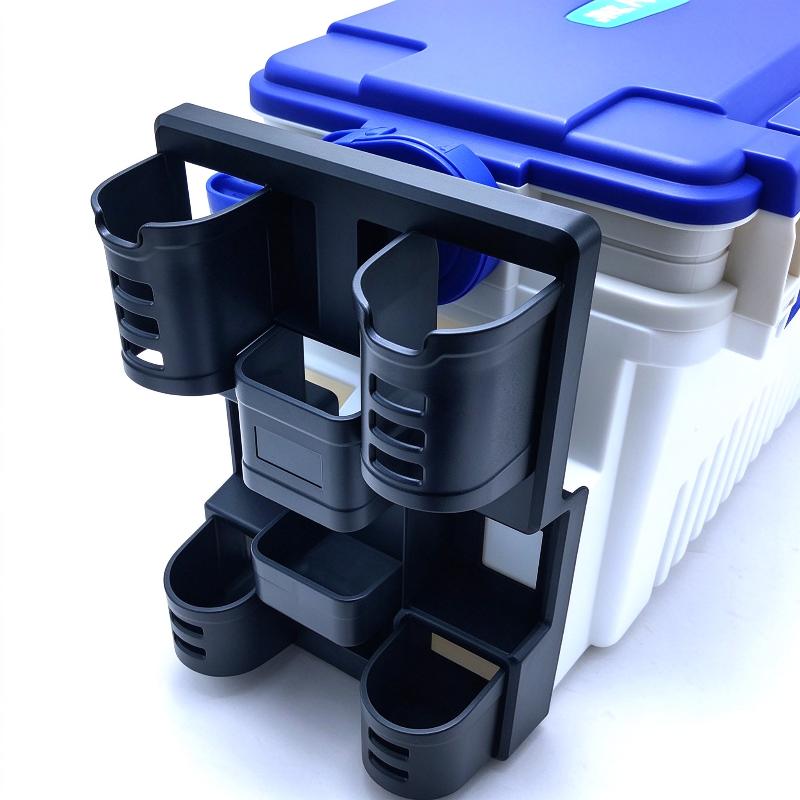 Fishing Box Pole Bracket Subbox Upright Pole Cylinder Double Pole Inserting Device Fishing Gear Pole Hanging Tube