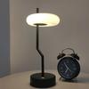 Irregular Turnable Modern Coffee Touch Sensor Table Lamp With Warm Light Beside For Bedroom Living Room Decoration Night Light