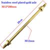 Multicolor M10/12 X220-360mm Motorcycle Front Wheel Shock Axle Medium Axle For Honda Yamaha RSZ JOG FORCE M3 Niu Scooter Parts
