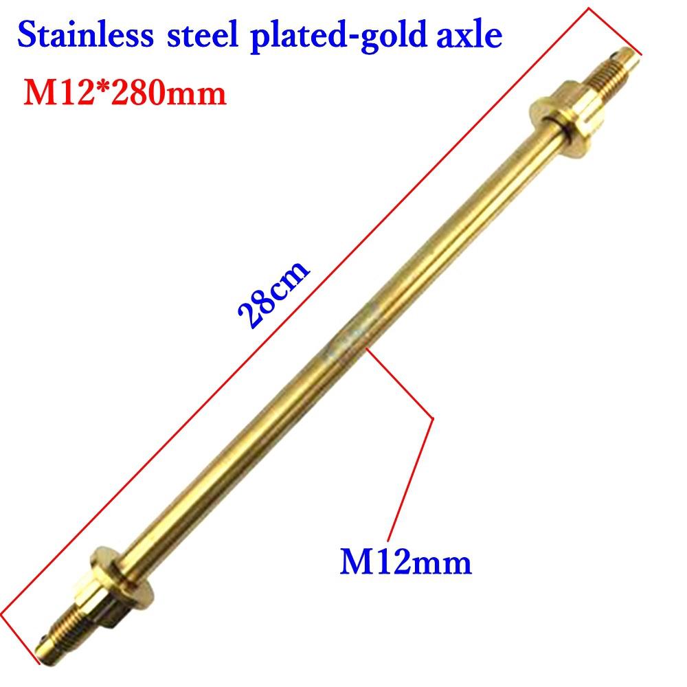 Multicolor M10/12 X220-360mm Motorcycle Front Wheel Shock Axle Medium Axle For Honda Yamaha RSZ JOG FORCE M3 Niu Scooter Parts