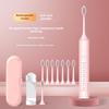 Unisex dobíjecí ultrazvukový elektrický zubní kartáček s měkkými štětinami pro domácnost i cestování