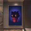 Cartoon Animals Cute Black Cat Prints Poster Canvas Painting Hd Modern Wall Art Pictures For Living Room Bedroom Home Decoration