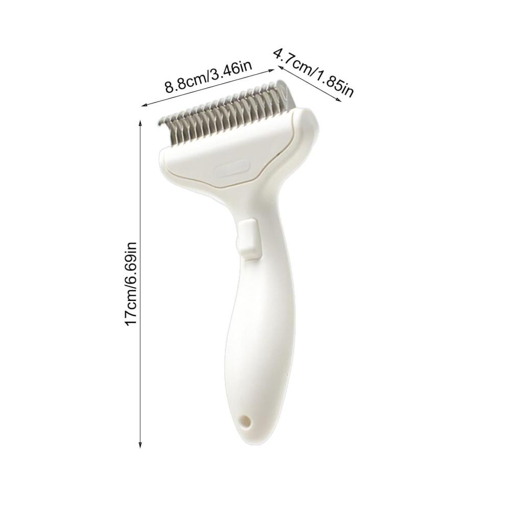 Pet Comb for Cats, Stainless Steel Automatic Hair Removal Grooming Brush, Shedding Tool for Pet Hair Removal