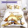 3pcs Custom Name Cookie Run Kingdom Bedding Set Duvet Cover Closure Includes 1 Duvet Cover & 2 Pillowcases for All Seasons Bedroom Decor