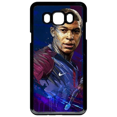 Smartphone case - Plastic - Black Samsung Galaxy J7 (2016) MBAPPE IN PENCIL
