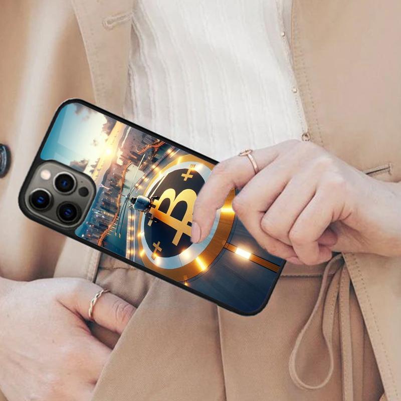 Bitcoin Astronaut To The Moon Magnetic Phone Case For APPLE iPhone 17 Air 16 14 13 12 Pro Max 15 Plus Wireless MagSafe Cover