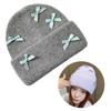 Women Skull Hat for Teens Girls Boys Pink Photo Props Knitted Winter Hat Skull Costume Props Skull Cap