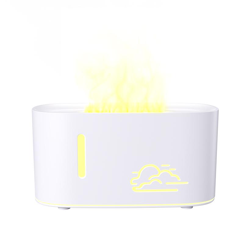 Cloud simulation colorful gradient flame aroma diffuser home hotel desktop usb air humidification