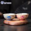 SUSHI CERAMICS Gilded Lotus Couple Tea Cups