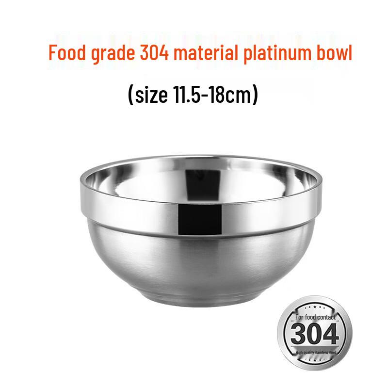 Shixun Commercial Anti-Scald Double-Layer Stainless Steel Bowls