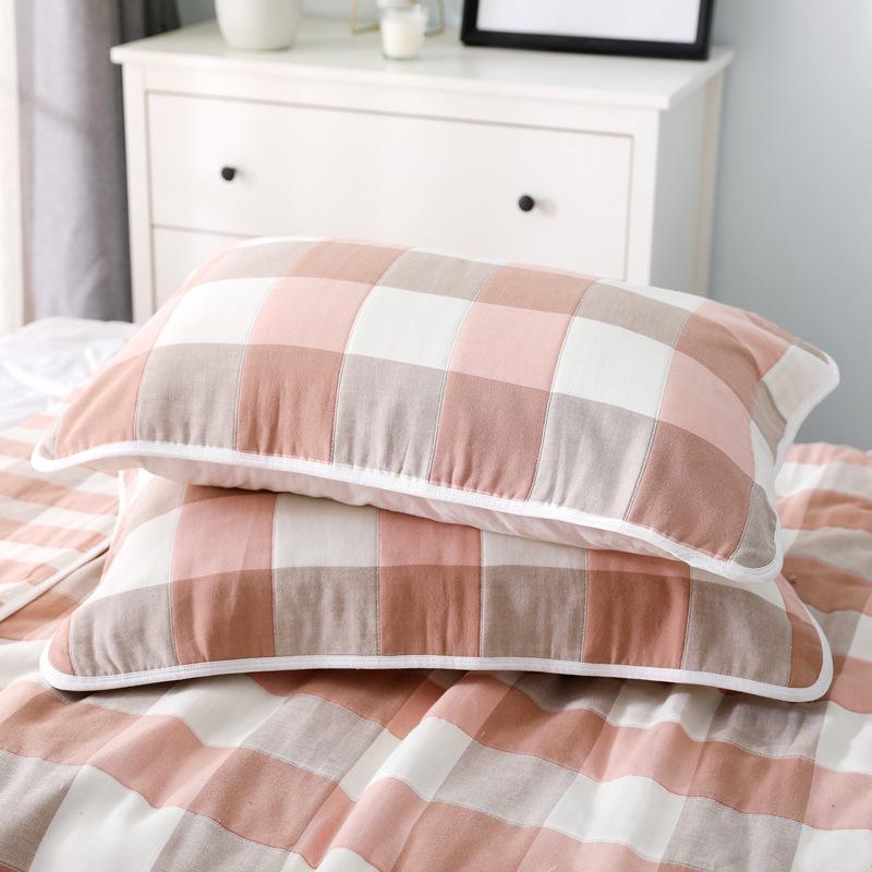 Six-Layer Breathable Gauze Pillowcase - Comfortable for Children & Adults