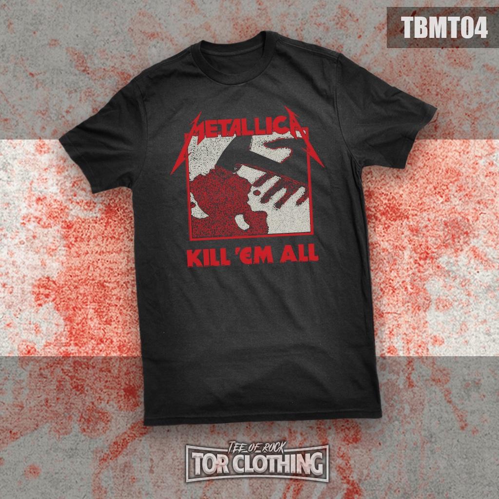 

T-shirt Metallica Kill Em All Band Rock Ready Stock American Band Singer T-shirt Men Street Hip-hop Rock Short-sleeved Women S