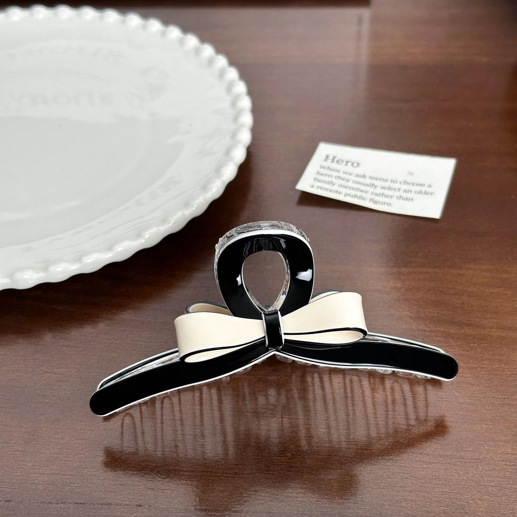 Premium Acetate Hair Claw Clip With Beautiful Bow For Sophisticated Women's Hair Accessories