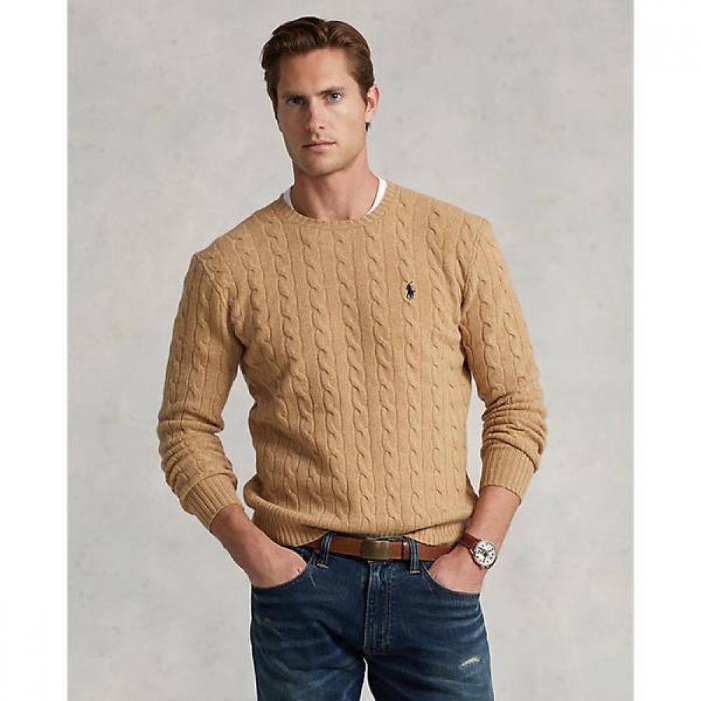 Polo Ralph Lauren Men S Cable Knit Wool caShmere Sweater mnpoSwe16821235200 XS