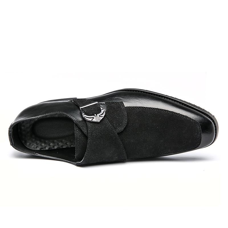 Men Street Style Monks Loafers Shoes Wedding Party Shoes Formal Business Suede Dress Prom Shoes Large Size