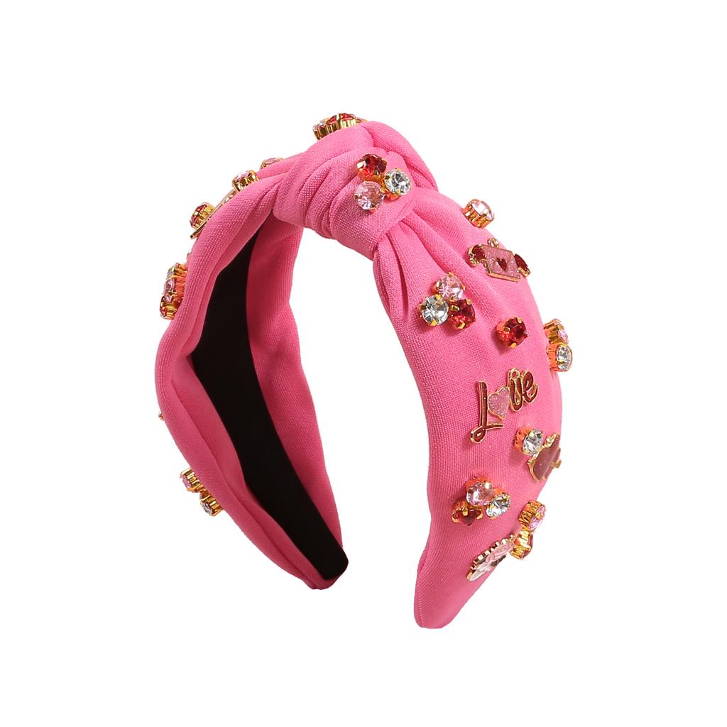 Fashion Valentine's Day Headbands Love Heart Hairband Crystal Headbands Headwear Girls Women Party Hair Accessories