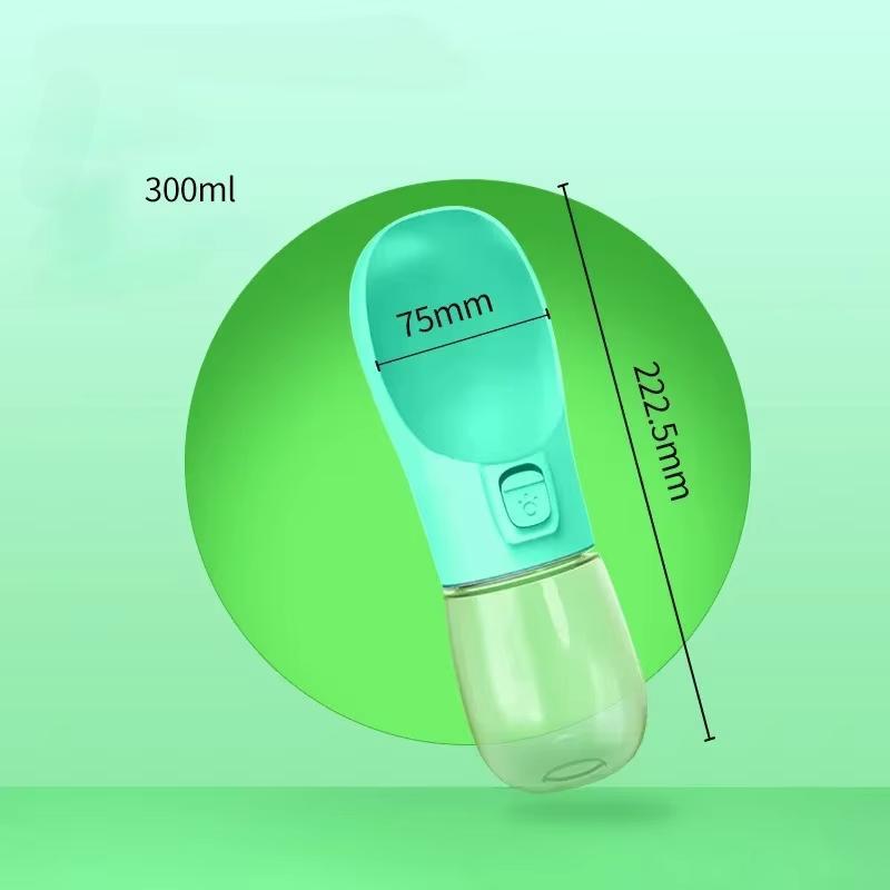 

1 шт. Питомец Водная кружка Кошка Собака Питомец На улице Питьевая чашка Портативная бутылка для воды Чайник для прогулок с питомцем Чашка для переноски питомца Товары для питомцев 300ml зелёный
