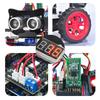 Startovací sada inteligentního robota do auta OSOYOO s pohonem 2 kol Kompatibilní s Arduino UNO R3 Project 2WD Sada inteligentního robota do auta s otevřeným zdrojovým kódem Vzdělávací robot pro vzdělávání