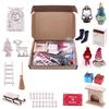 Doll House Mini Christmas Decor Set Miniature Scene Props Miniature Decoration