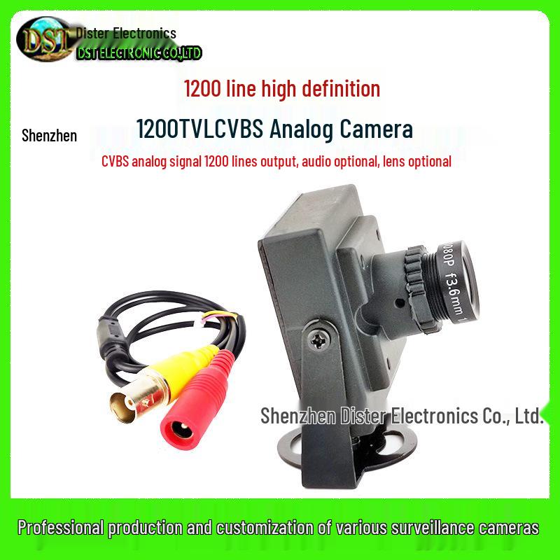 Russian Car-Specific 1200-Line Analog Small Square Monitor for Long-Distance Camera Viewing